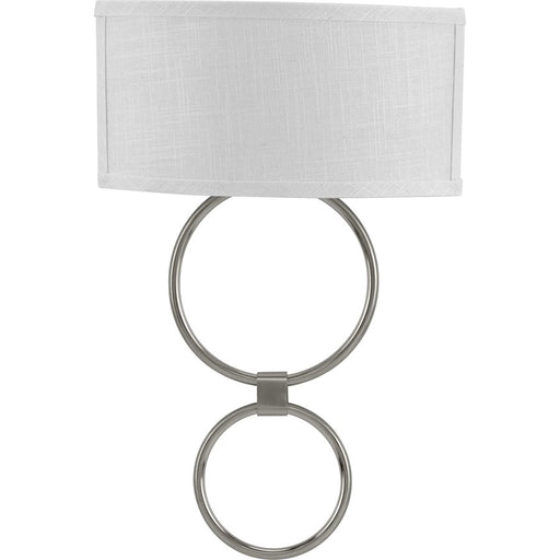 Progress Lighting Shaded Circle LED Sconce, Linen