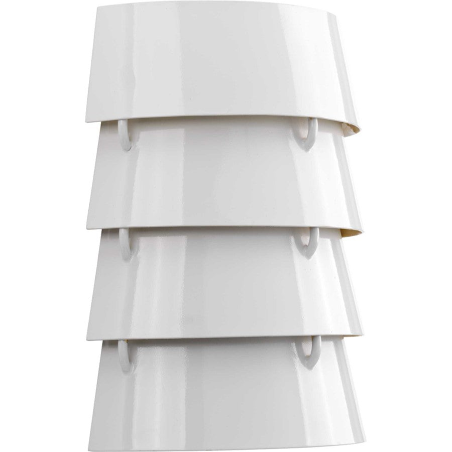 Progress Lighting Point Dume Surfrider 2 Light Wall Sconce, White - P710064-030