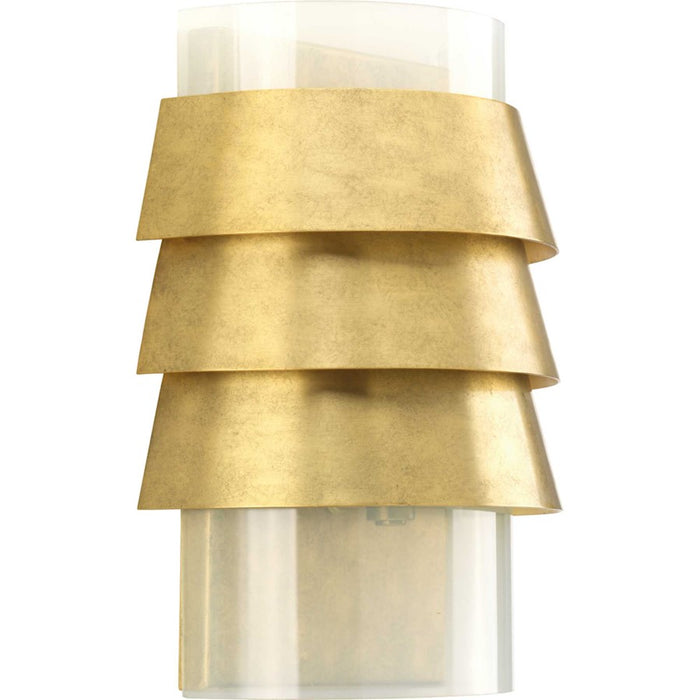 Progress Point Dume Sandbar 1Lt Wall Sconce, Brass/Milk Glass - P710068-160