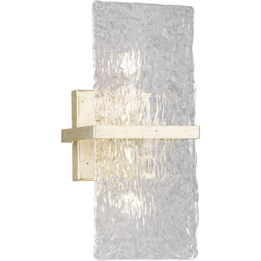 Progress Lighting Chevall 7"W Wall Sconce Light, Silver/Pressed - P710125-176