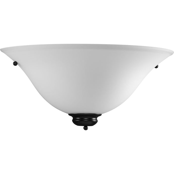 Progress Lighting 1 Light Modern Farmhouse Black/Etched Opal Sconce