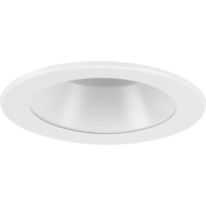 Progress Lighting 1 Light 4" Recessed Open Trim, Satin White - P804001-028