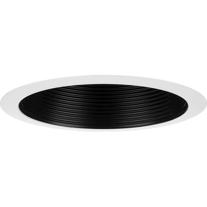 Progress Lighting 1 Light 6" Recessed Step Baffle Trim, Black - P806000-031