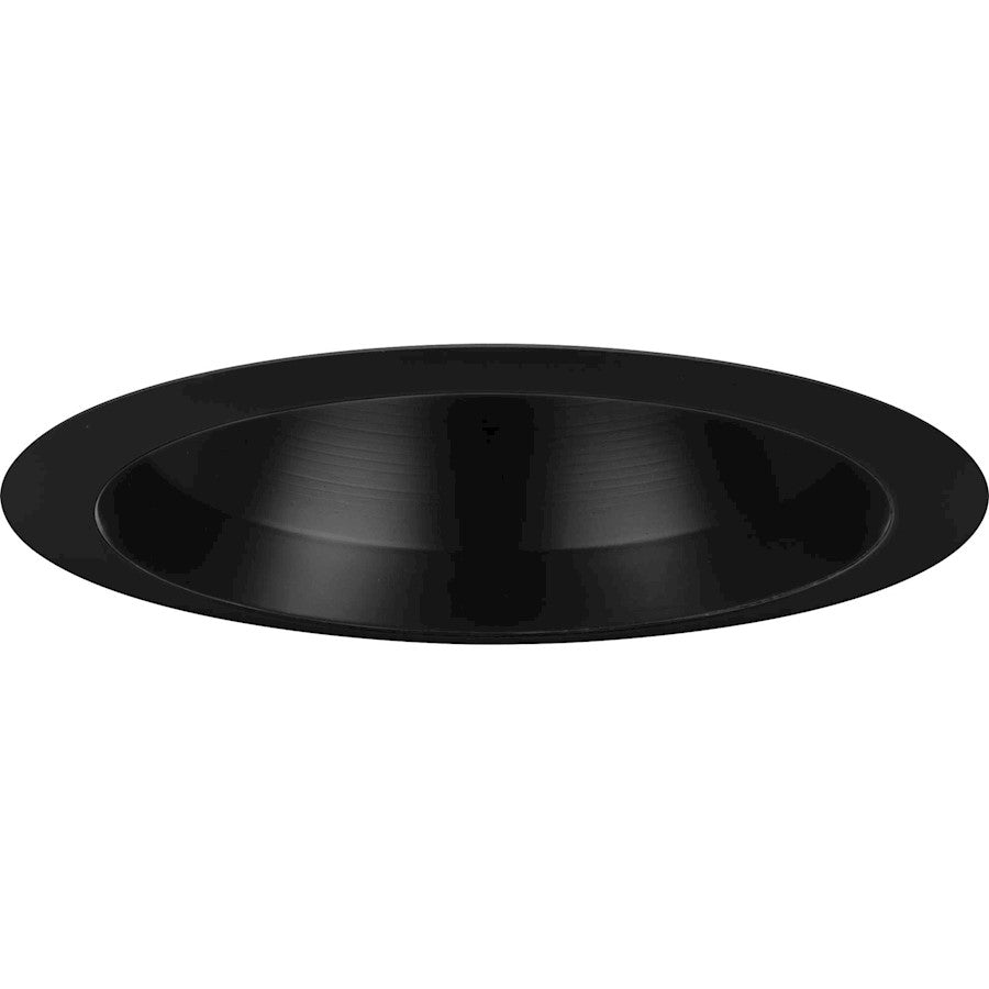 Progress Lighting 1 Light 6" Recessed Open Trim, Black - P806001-031