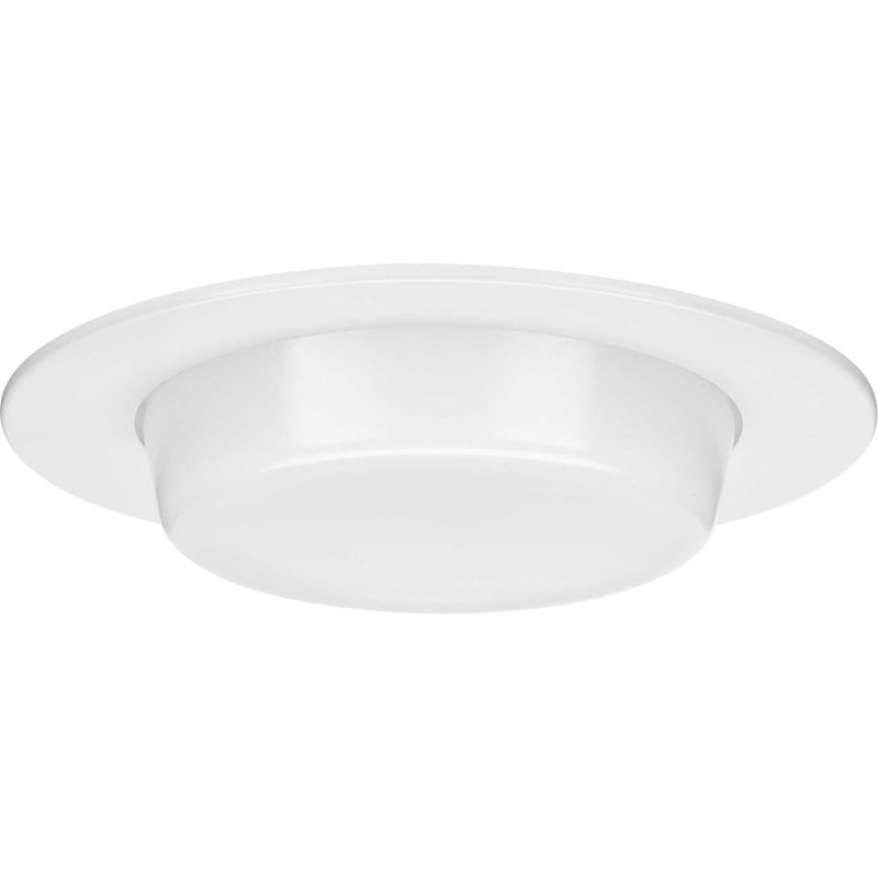 Progress 1 Light 6" Recessed Shower Trim, White/Frosted/Clear - P806005-028