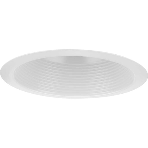 Progress Lighting 1 Light 6" Recessed 6006 Step Baffle Trim, White - P806006-028