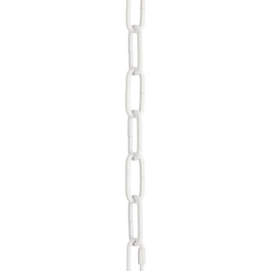 Progress Lighting 9 Guage Square Profile Chain, Shelter White - P8755-192