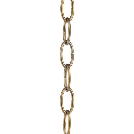 Progress Lighting Accessory Chain 48" Of 9 Gauge Chain, Soft Gold - P8758-205