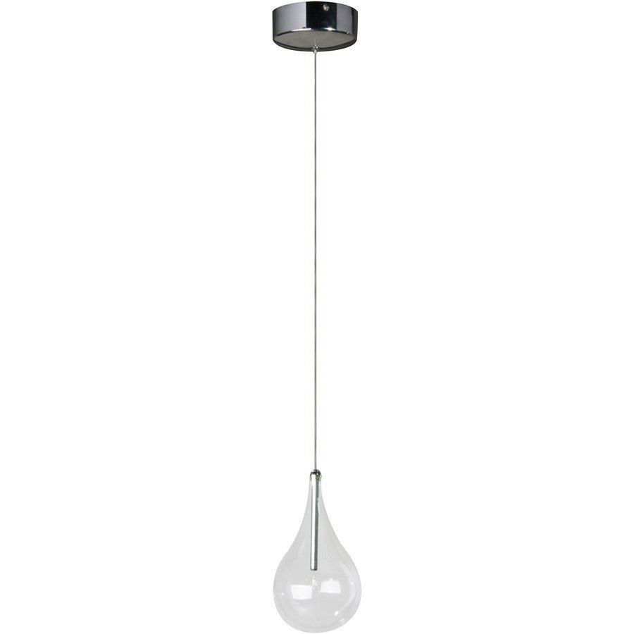 ET2 Lighting Larmes 1-Light Pendant, Polished Chrome - E23111-18