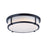Maxim Lighting Rogue 3-Light Flush Mount E26, Black - 10270WTBK