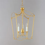 Maxim Plumette 3-Light Pendant | French Country Gold Leaf Steel | Kitchen Island & Dining Room | 14 x 24 in | Model MX12163GL