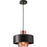 OPEN BOX ITEM: Adesso Bradbury Pendant, Black/Brushed Copper