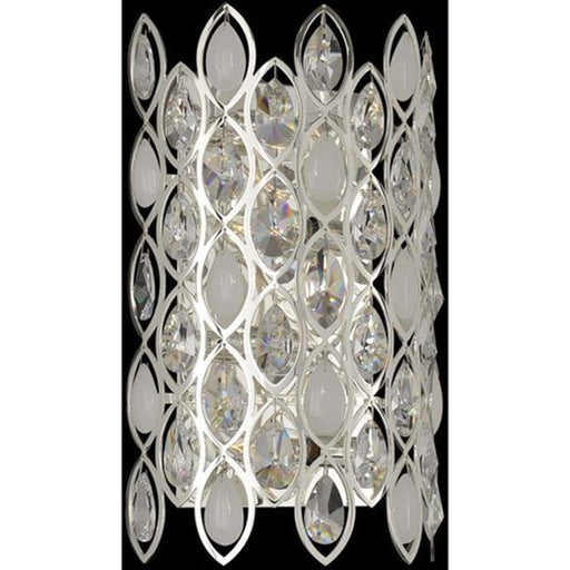 OPEN BOX: Allegri Prive 4-Lt Wall Bracket, Silver/Crystal - 028720-014-FR001