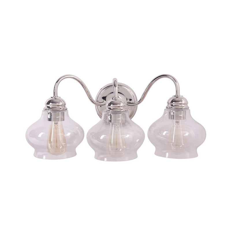 OPEN BOX ITEM: Craftmade Yorktown 3 Light Vanity, Nickel/Antique