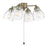 OPEN BOX: Craftmade Trans 4 Lt Univ Fan Light Kit, Brass