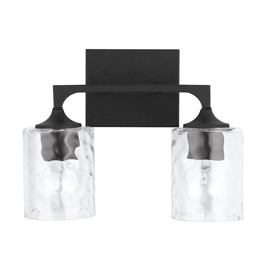 OPEN BOX: Capital Lighting Clint 2-Light Vanity, Iron/Water - CL137321BI-486