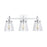 OPEN BOX: Capital Lighting 3-Light Vanity, Chrome/Clear Seeded - 139132CH-496