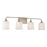 OPEN BOX: HomePlace Presley 4LT Vanity, Nickel/Soft White - CL148941BN-541