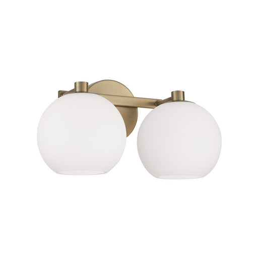 OPEN BOX: Capital Lighting Ansley 2Lt Vanity, Brass/Soft White - CL152121AD-548