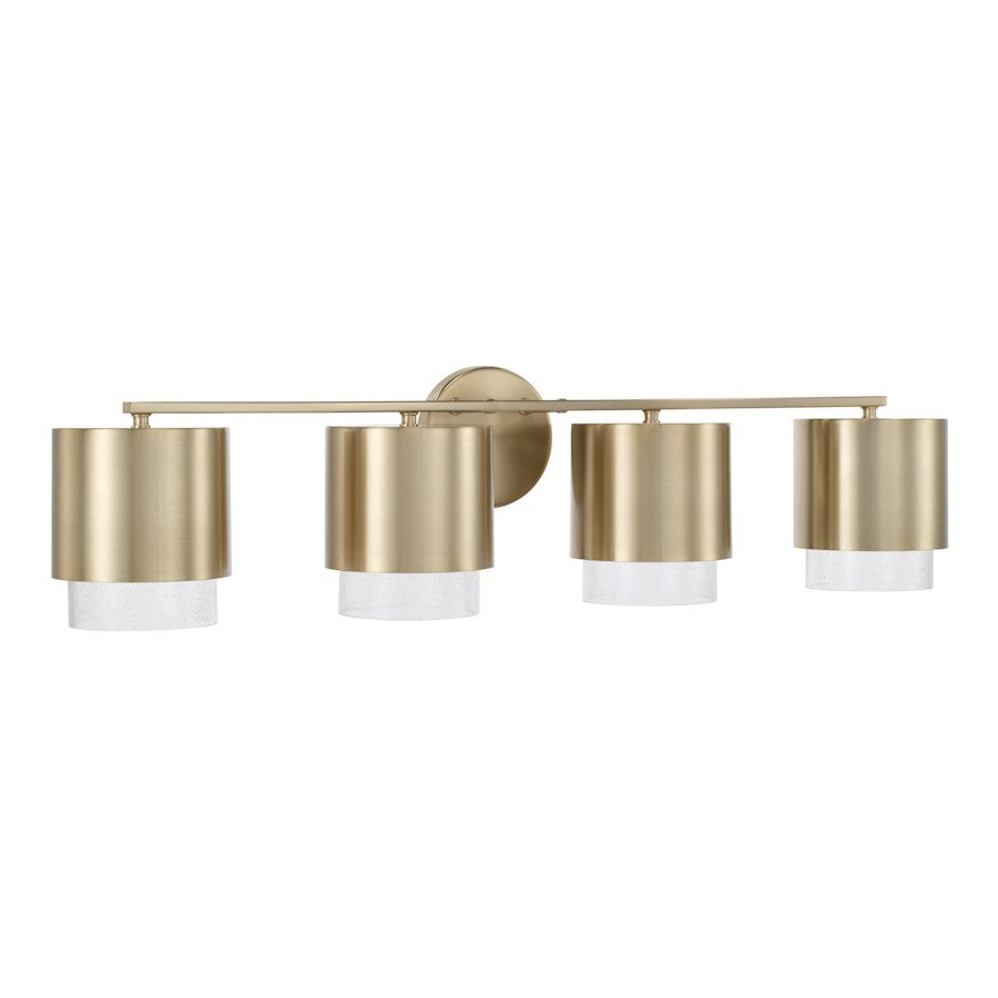 OPEN BOX: Capital Weller 4Lt Vanity, Matte Brass/Seeded - CL153041MA-549