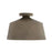 OPEN BOX: Capital Lighting Quarry 1Lt Semi Flush, Clay - 235311CY