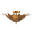 OPEN BOX: Capital Lighting Eden 3 Light Semi Flush Mount, Gold - CL249531AG