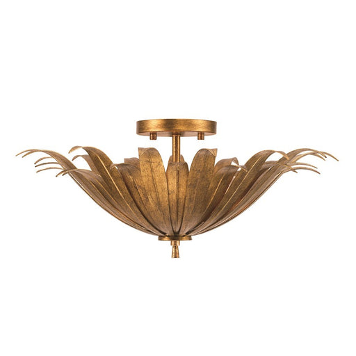 OPEN BOX: Capital Lighting Eden 3 Light Semi Flush Mount, Gold - CL249531AG
