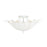 OPEN BOX: Capital Lighting Eden 3 Light Semi Flush Mount, White - 249531XW