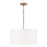 OPEN BOX: HomePlace Alan 3-Lt Pendant, BR/White Stay-Straight - 314632AD-659