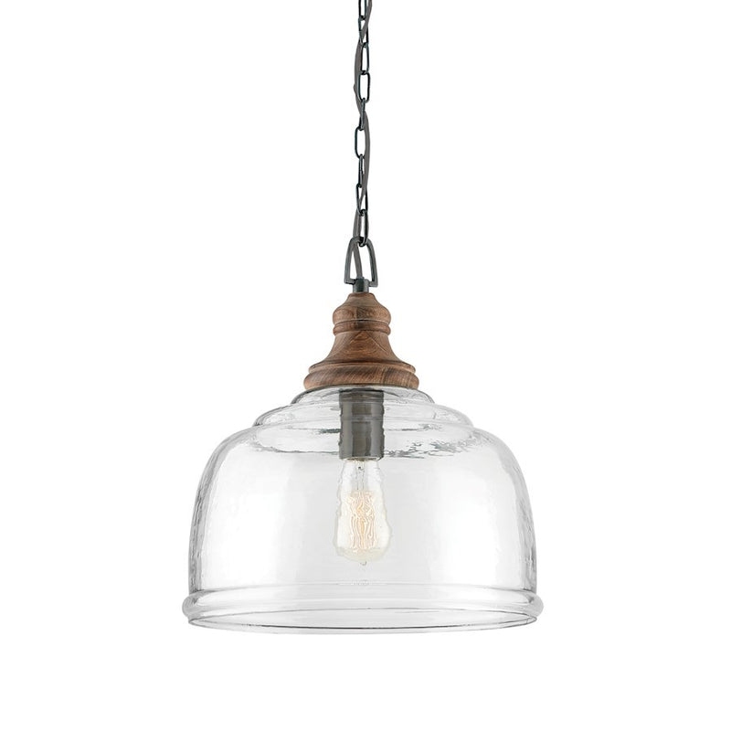 OPEN BOX ITEM: Capital Lighting 1-Light Pendant, Grey Wash Iron Silk