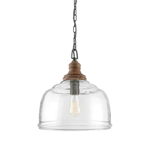 OPEN BOX ITEM: Capital Lighting 1-Light Pendant, Grey Wash Iron Silk