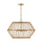 OPEN BOX: Capital Lighting Wren 4 Light Pendant, Brass/Natural
