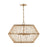 OPEN BOX: Capital Lighting Wren 4 Light Pendant, Brass/Natural