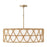 OPEN BOX: Capital Lighting Tulum 4 Light Pendant, Brass/White - CL347242MA