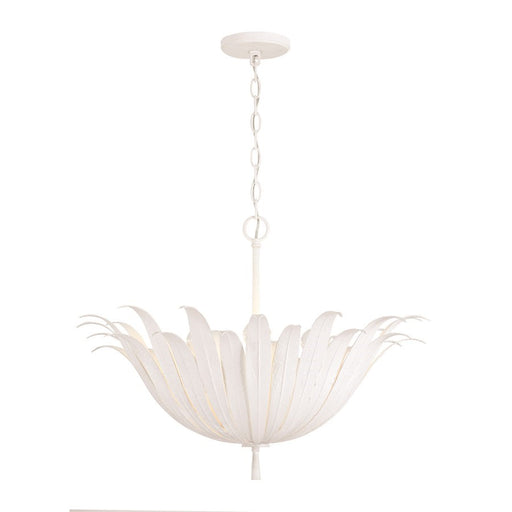 OPEN BOX: Capital Lighting Eden Large 4 Light Pendant, White - 349541XW