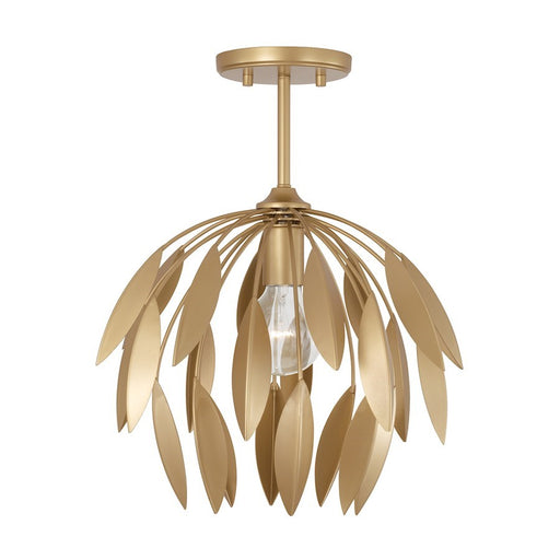 OPEN BOX: Capital Lighting Margeaux 1-Lt 13" Pendant, Buffed Gold - 351811GF