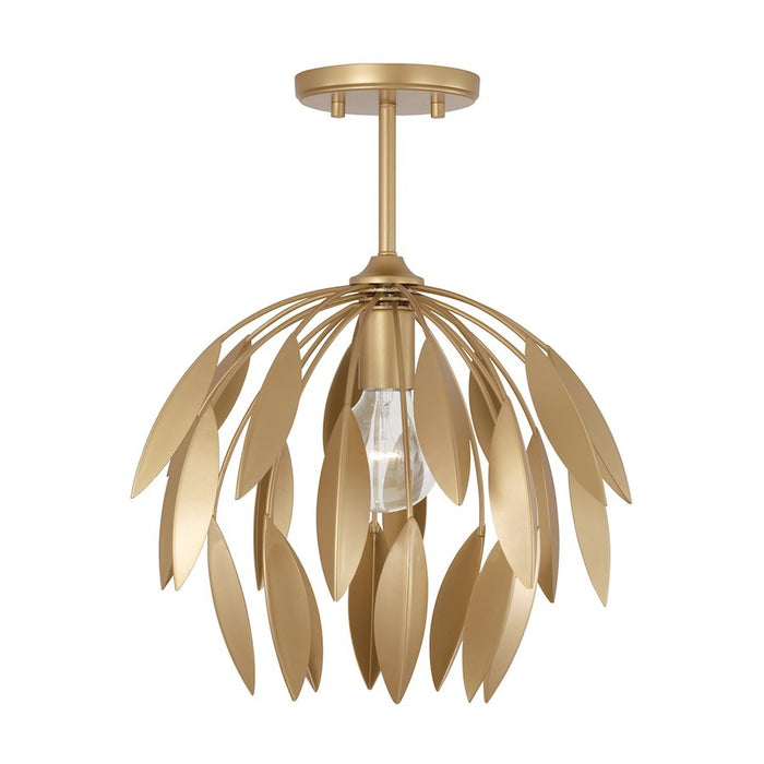 OPEN BOX: Capital Lighting Margeaux 1-Lt 13" Pendant, Buffed Gold - 351811GF