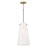 OPEN BOX: Capital Averitt 1 Light Pendant, Aged Brass/White Glass - CL355211AD
