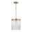 OPEN BOX: Capital Lighting Vaughn 1LT Pendant, Brass/Fluted - CL356211AD
