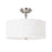 OPEN BOX: Capital Loft 3 Light Semi-Flush Fixture, Matte Nickel - CL3923MN-480