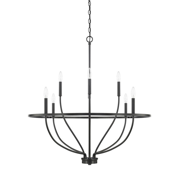OPEN BOX ITEM: HomePlace by Capital Greyson 8-Lt Chandelier, BK