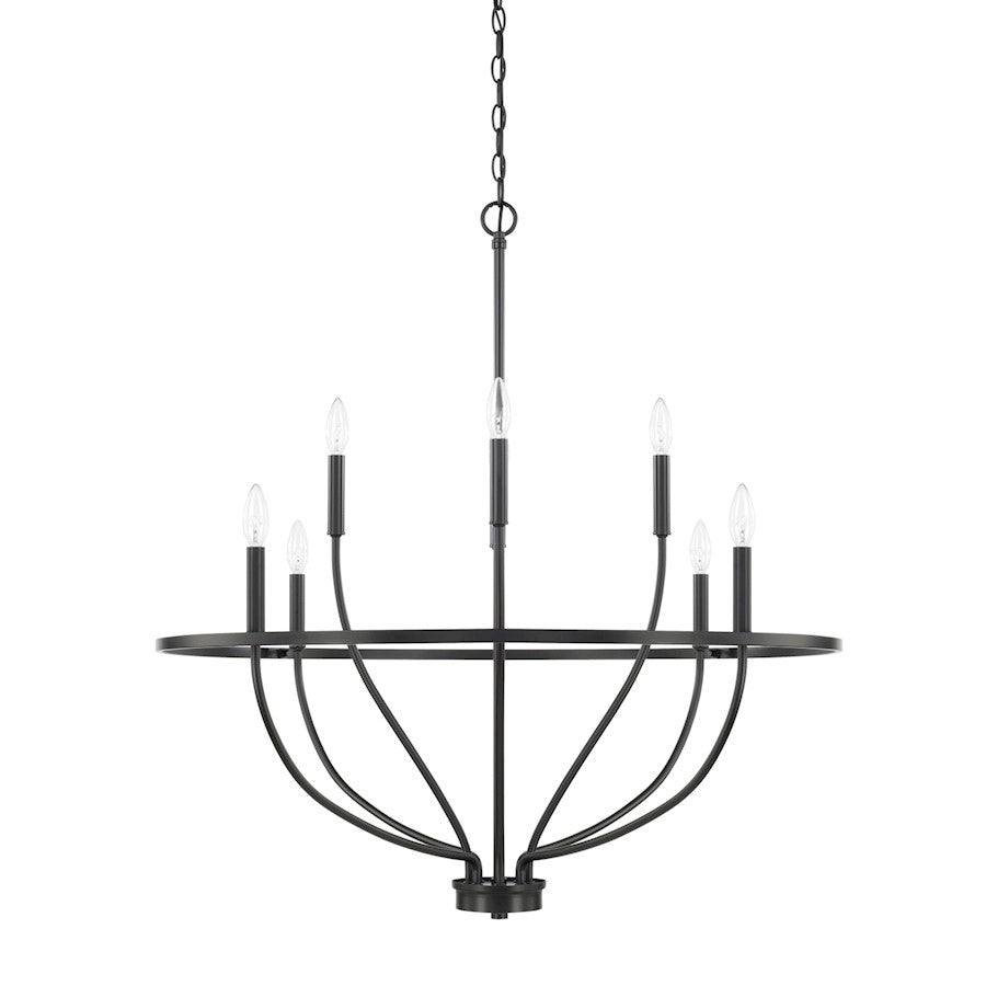 OPEN BOX ITEM: HomePlace by Capital Greyson 8-Lt Chandelier, BK