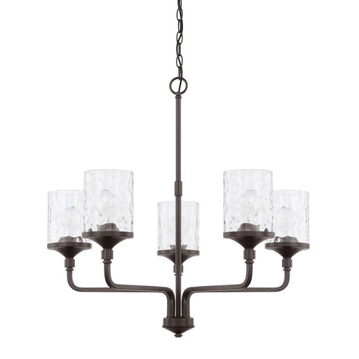 OPEN BOX:HomePlace by Capital Lighting Colton 5 Light Chandelier, Bronze