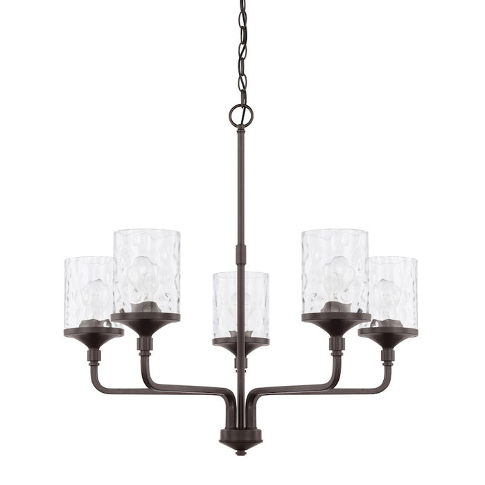 OPEN BOX:HomePlace by Capital Lighting Colton 5 Light Chandelier, Bronze