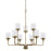 OPEN BOX: Capital Lighting Colton 9 Light Chandelier, Brass - CL428891AD-451