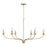 OPEN BOX: Capital Lighting Dolan 6 Light Chandelier, Brass - 449961MA
