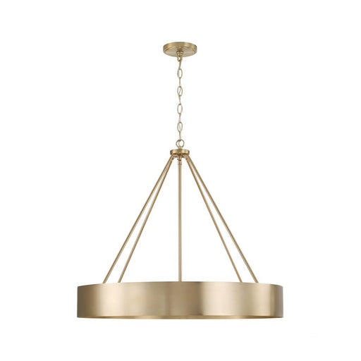 OPEN BOX: Capital Lighting Weller 4Lt Chandelier, Matte Brass - 453041MA