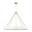 OPEN BOX: Capital Lighting Weller 6Lt Chandelier, Matte Brass/White - 453061RE