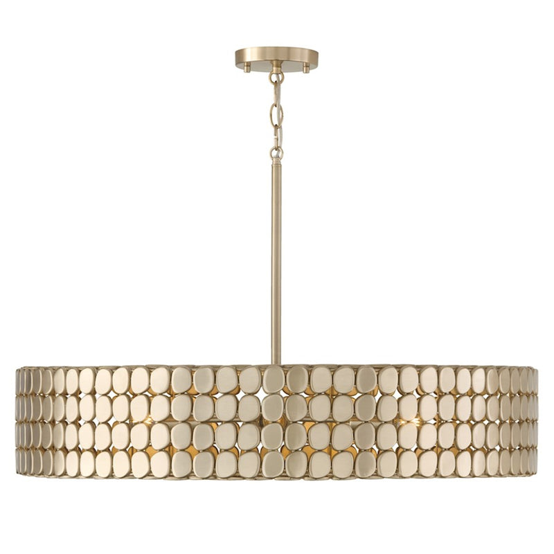 OPEN BOX ITEM: Capital Eliana 4-Light Chandelier, Champagne Brass