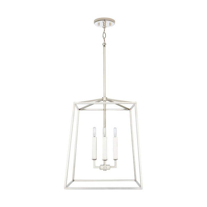OPEN BOX: Capital Thea 4-Light Medium Foyer, Nickel - 537642PN